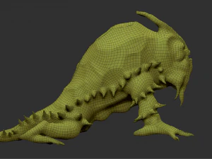 這う生き物 3Dモデル