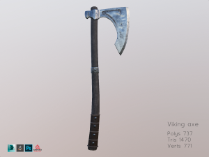 viking and armor 3D 모델