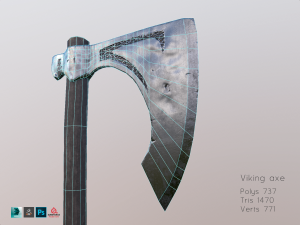 viking and armor 3D 모델