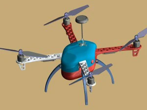 aerodynamic composite case for quadcopter dji f450 3D Print Model