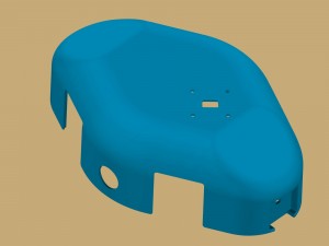 aerodynamic composite case for quadcopter dji f450 Modèles 3D en vedette