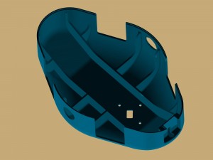 aerodynamic composite case for quadcopter dji f450 Modèles 3D en vedette