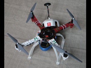 aerodynamic composite case for quadcopter dji f450 Modèles 3D en vedette