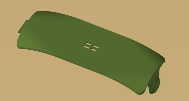 battery section cover of aerodynamic composite case for quadcopter dji f450 3D-Druckmodell .c4d .max .obj .3ds .fbx .stl .blend 