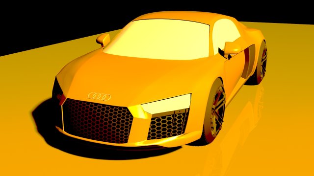 car r8 3D Модель .c4d .max .obj .3ds .fbx .stl .blend 