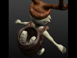 the swamp man obj 3D Model