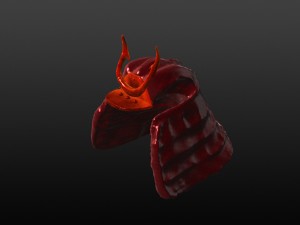 samurai helmet 3D 모델