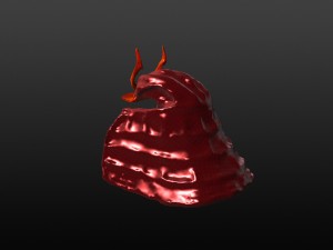 samurai helmet Modèle 3D