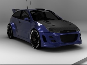tuned car 3D Model