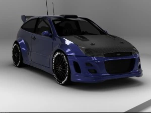 getuntes Auto 3D Modell