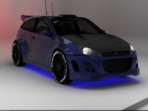 tuned car 3D Model