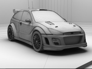 tuned car Model 3D