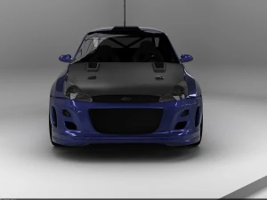 tuned car 3D Model