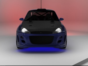 tuned car Model 3D