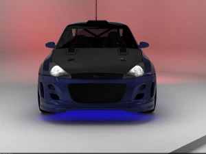 tuned car 3D Model