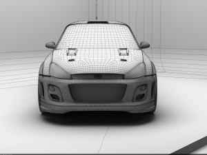 tuned car Model 3D