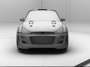 tuned car 3D Model
