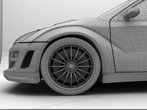 tuned car 3D Model