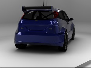 tuned car Model 3D