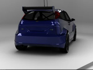 tuned car 3D Model