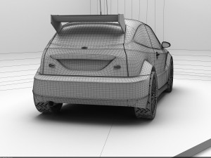tuned car Model 3D