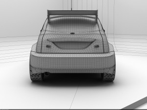 tuned car Model 3D