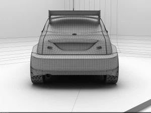 tuned car 3D Model