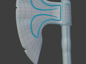 battle axe 3D Model