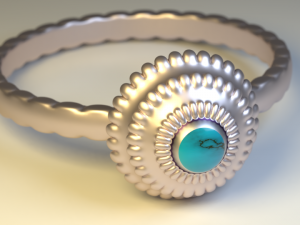 engagement ring 3D Model