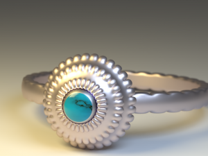 engagement ring 3D Model