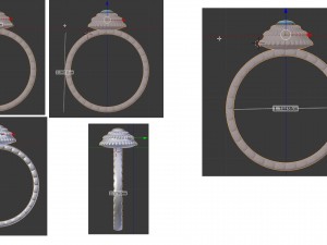 engagement ring 3D Model