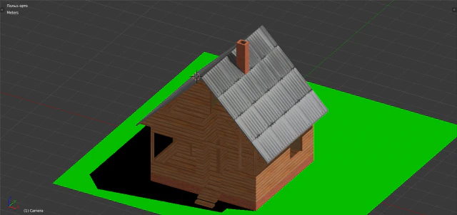 template of the house 3D Model .c4d .max .obj .3ds .fbx .stl .blend 