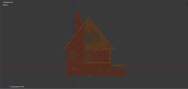 template of a brick house 3D Model .c4d .max .obj .3ds .fbx .stl .blend 