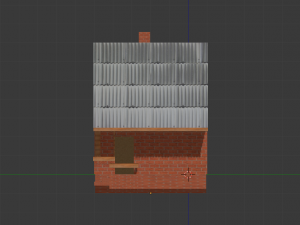 template of a brick house 3D Model