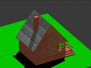 template of a brick house 3D Model