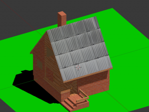template of a brick house 3D Model