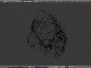 template of 2-storey building 3D Model