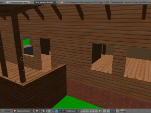 template of a one-story building 3D Model