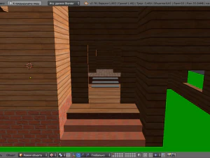 template of a one-story building 3D Model