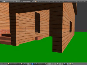 template of a one-story building 3D Model
