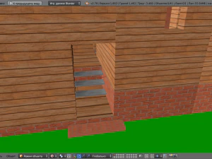 template of a one-story building 3D Model