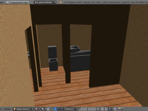 template of a one-story building 3D Model