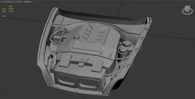 Motor 3d para bmw x5m Modelo 3D .c4d .max .obj .3ds .fbx .stl .blend 