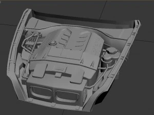 bmw x5m i&ccedil;in 3dengine 3D Model
