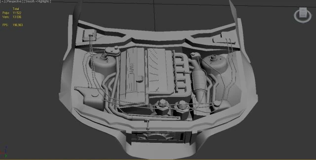 3d engine for bmw z3 3D Model .c4d .max .obj .3ds .fbx .stl .blend 
