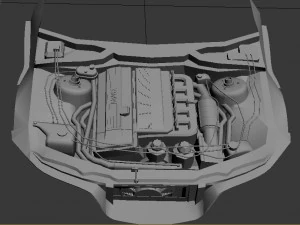 bmw z3 i&ccedil;in 3 boyutlu motor 3D Model