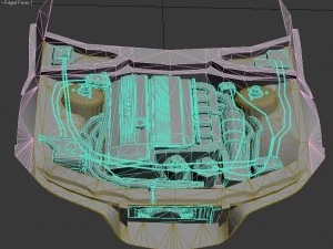 3d engine for bmw z3 3D Model