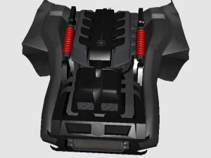 Chevrolet corvette stingray konsepti i&ccedil;in 3 boyutlu motor 3D Model