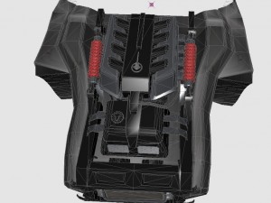 3d engine for chevrolet corvette stingray concept Modelo 3D
