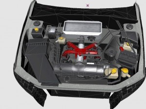 3d engine for subaru impreza wrx sti 08 Model 3D
